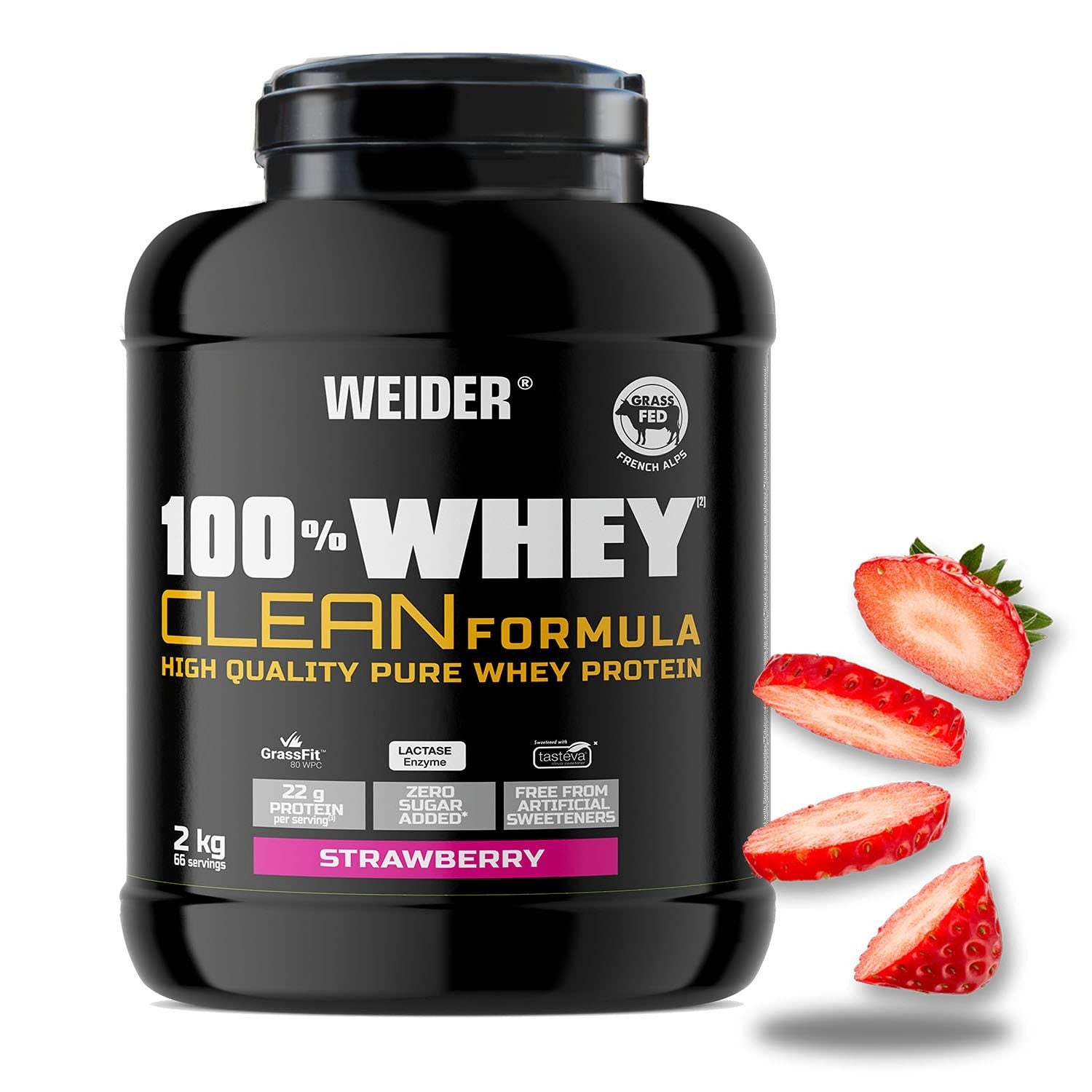 Weider 100% Whey Clean Protein Fresa 2 Kg-1