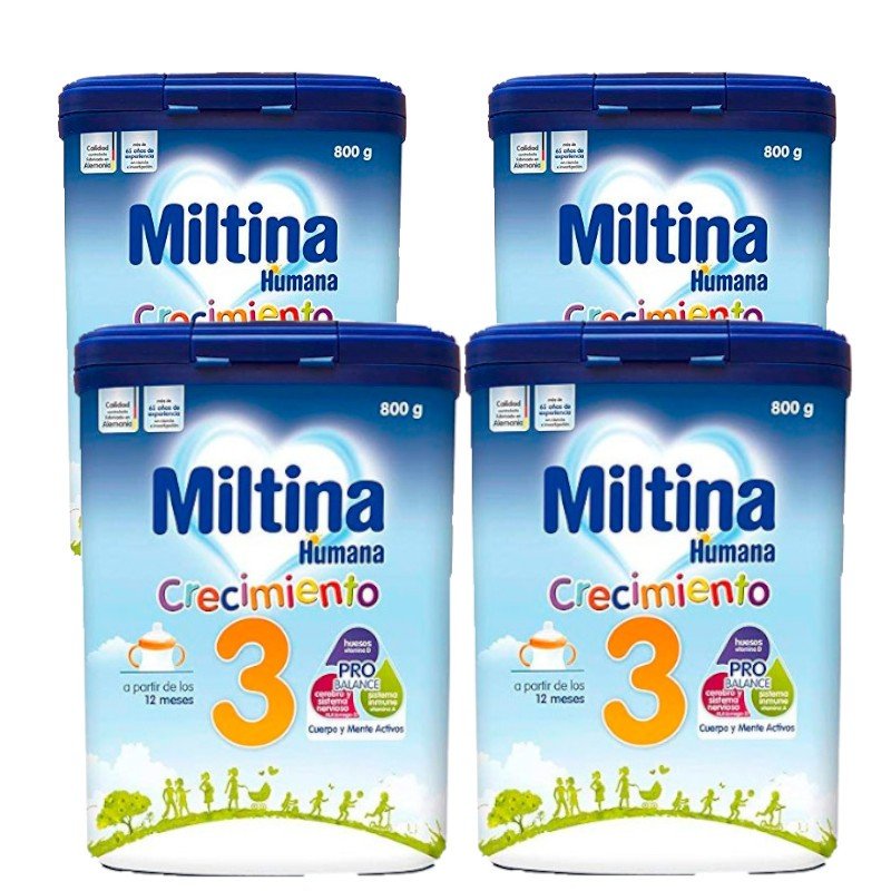 MILTINA 3 Probalance Leche de Crecimiento +12 meses PACK 4x800gr-1