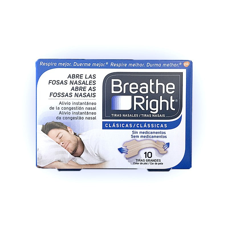 Breathe Right Tiras Nasales Clásicas Grandes. (10 unid)-1