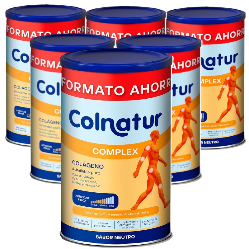 COLNATUR Complex Neutro Colágeno Soluble PACK 6x495g FORMATO AHORRO-1