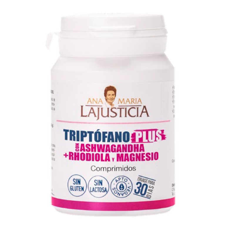 ANA MARÍA LAJUSTICIA Triptófano Plus Ashwagandha Rhodiola y Magnesio 60 Comprimidos-1