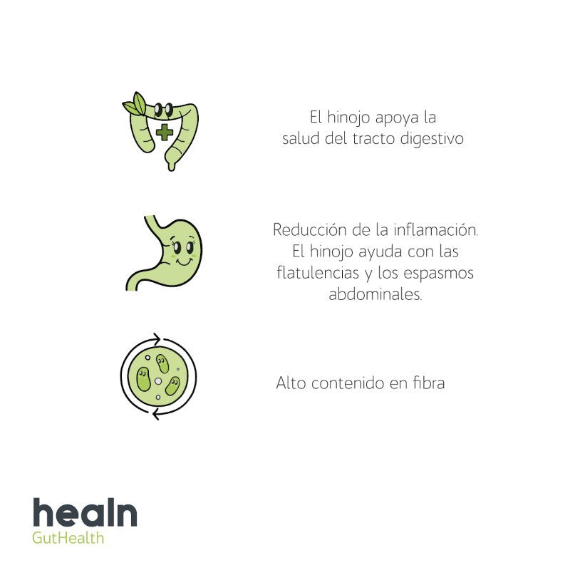HEALN GutHealth Probióticos y Equilibrio Digestivo 60 Cápsulas