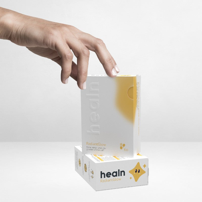 HEALN RadiantGlow Vitaminas Cabello, Piel y Uñas 60 Cápsulas-11