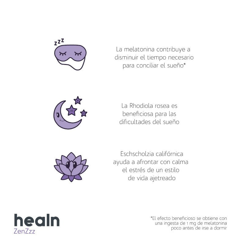 HEALN ZenZzz Renovación y Descanso Nocturno 60 Cápsulas-3