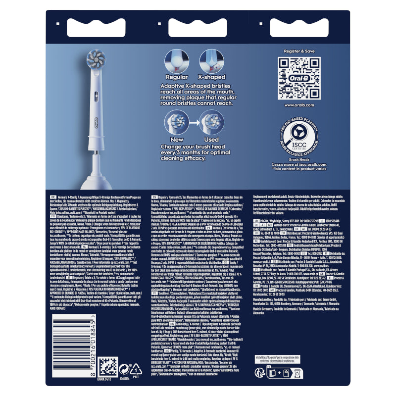 ORAL-B Recambio Cepillo Sensitive Clean 2+2+2-3