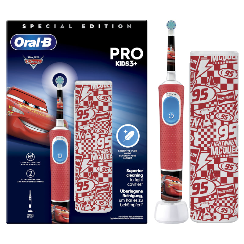 ORAL-B Cepillo Recargable Vitality Pro Kids Box Cars + Estuche-1