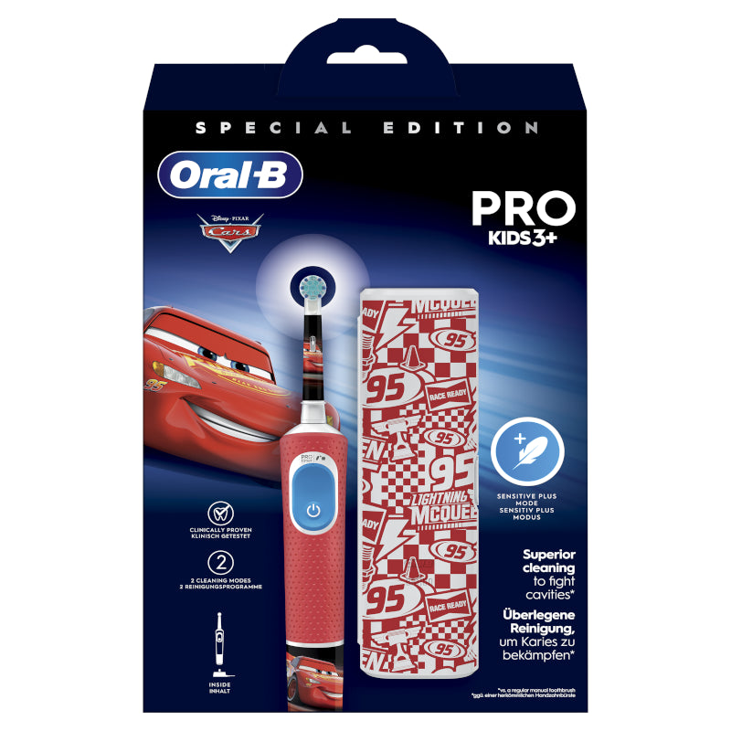 ORAL-B Cepillo Recargable Vitality Pro Kids Box Cars + Estuche-3
