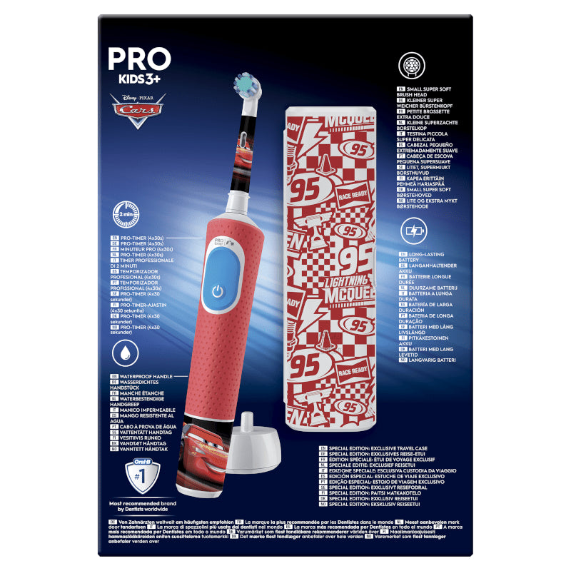 ORAL-B Cepillo Recargable Vitality Pro Kids Box Cars + Estuche-13