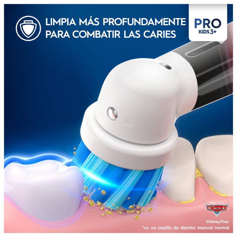 ORAL-B Cepillo Recargable Vitality Pro Kids Box Cars + Estuche-9