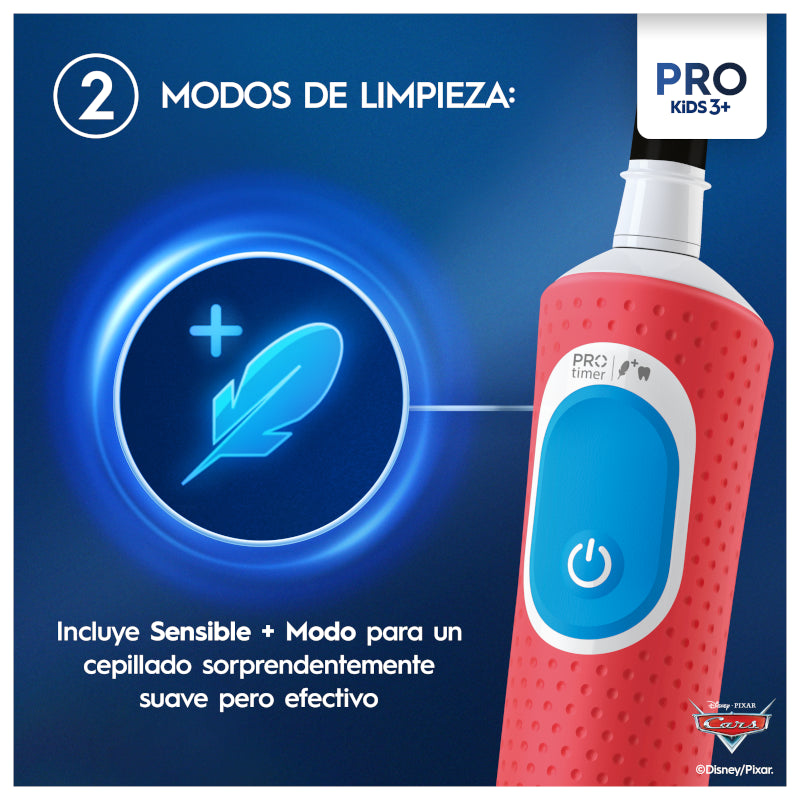 ORAL-B Cepillo Recargable Vitality Pro Kids Box Cars + Estuche-10