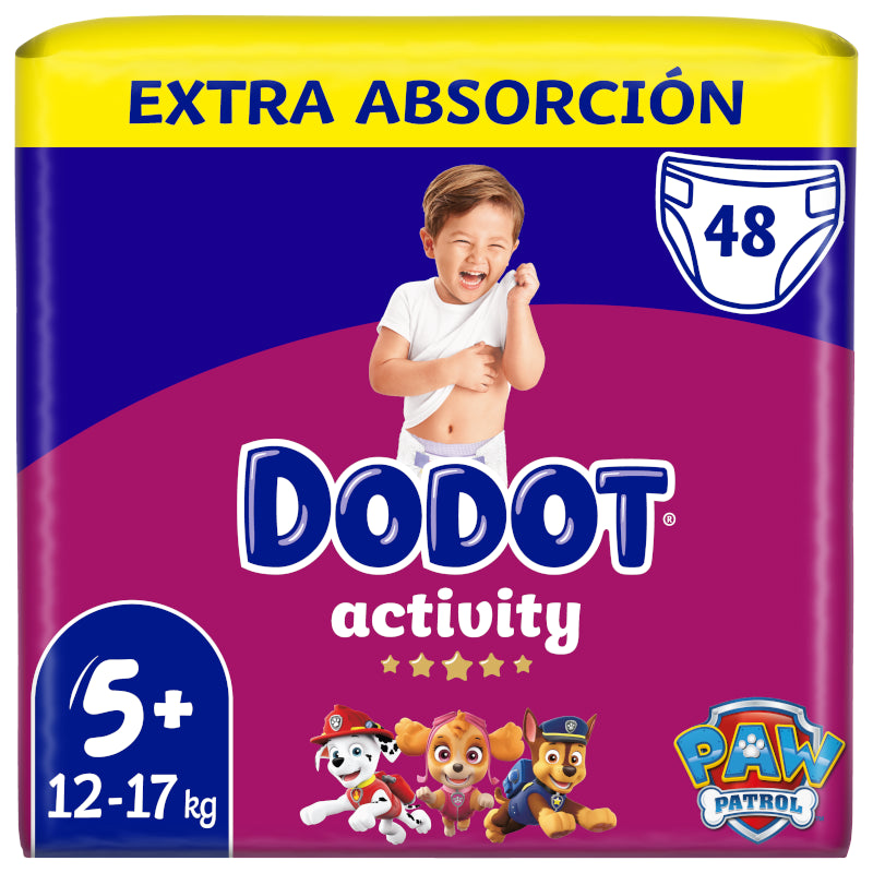 DODOT Pañales Activity Extra Jumbo Pack Talla 5+ 48 unidades-2