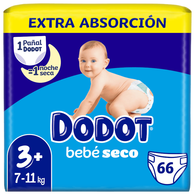 DODOT Bebé Seco Extra Jumbo Pack Talla 3 (66 uds)-10