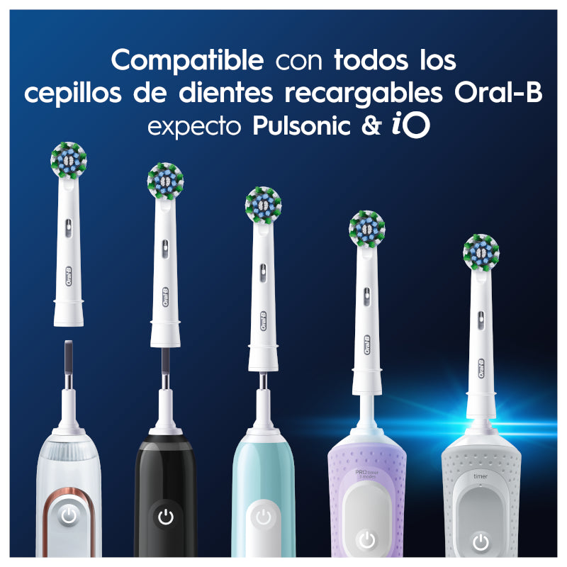 ORAL-B Recambio Cepillo CrossAction CleanMaximiser 2+2+2-8
