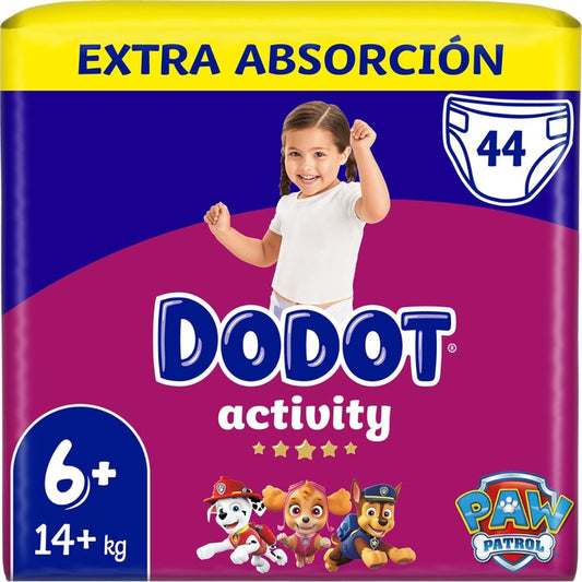 DODOT Pañales Activity Extra Jumbo Pack Talla 6+ 44 unidades-1