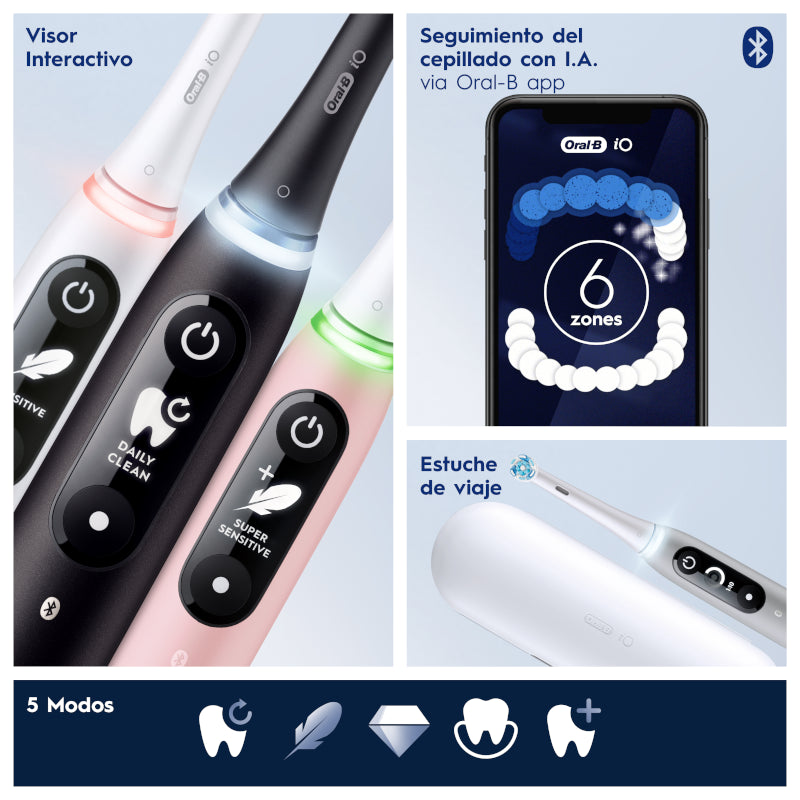 ORAL-B Cepillo Eléctrico Limpieza Profesional Negro IO 6-3
