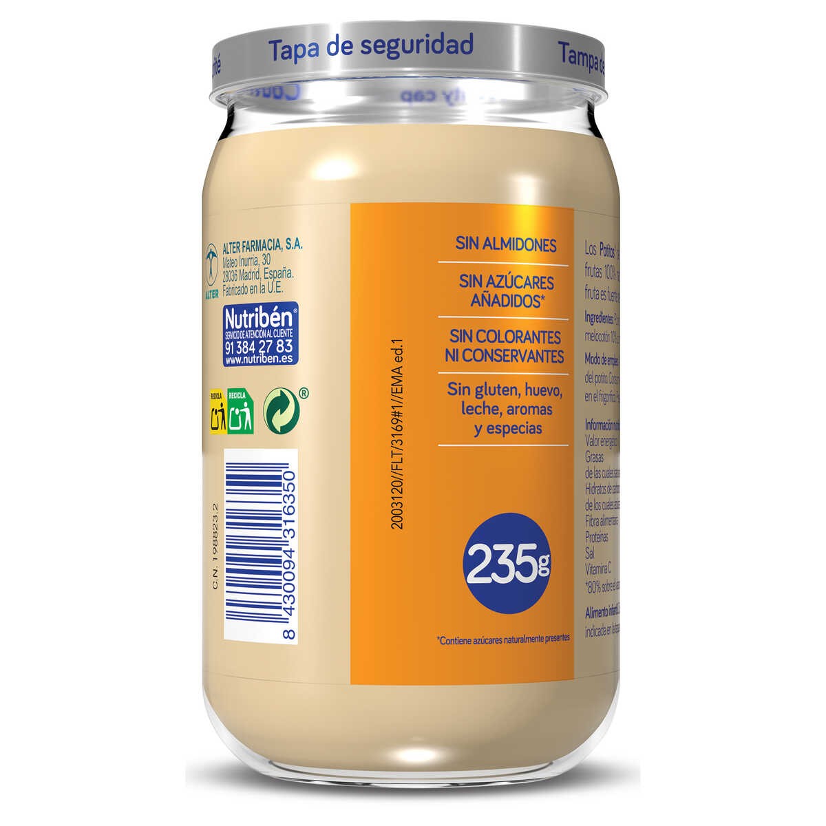 NUTRIBÉN Potito Frutas Variadas 235g-2