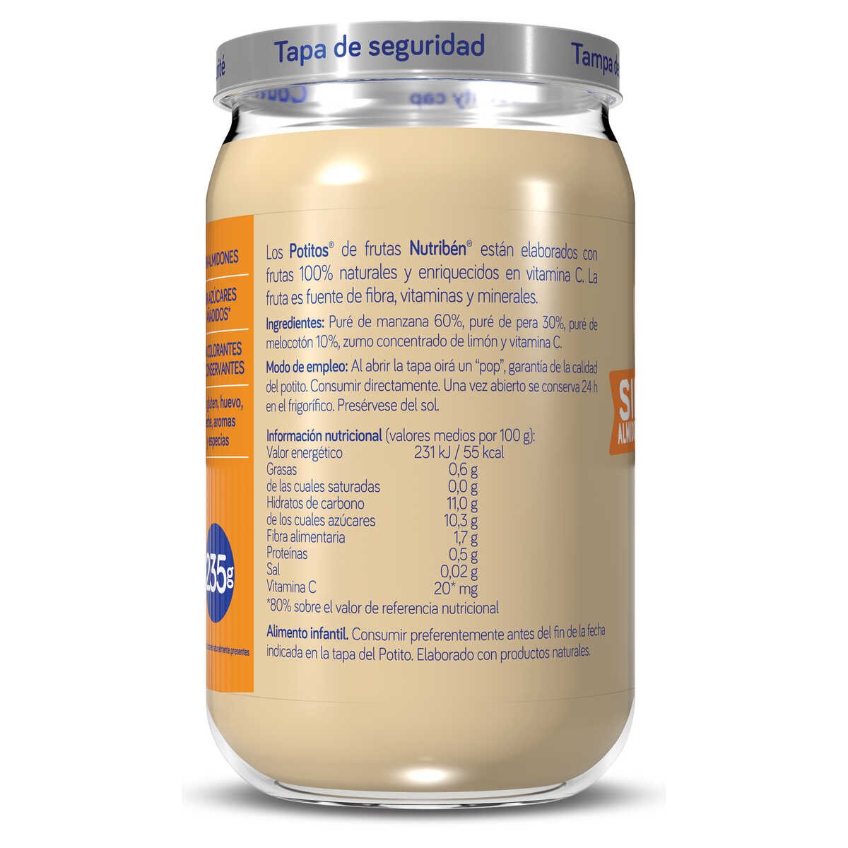 NUTRIBÉN Potito Frutas Variadas 235g-3