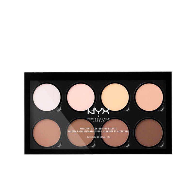 Nyx Professional Make Up Highlight & Contour Pro Palette 8 X 2,7 Gr-1