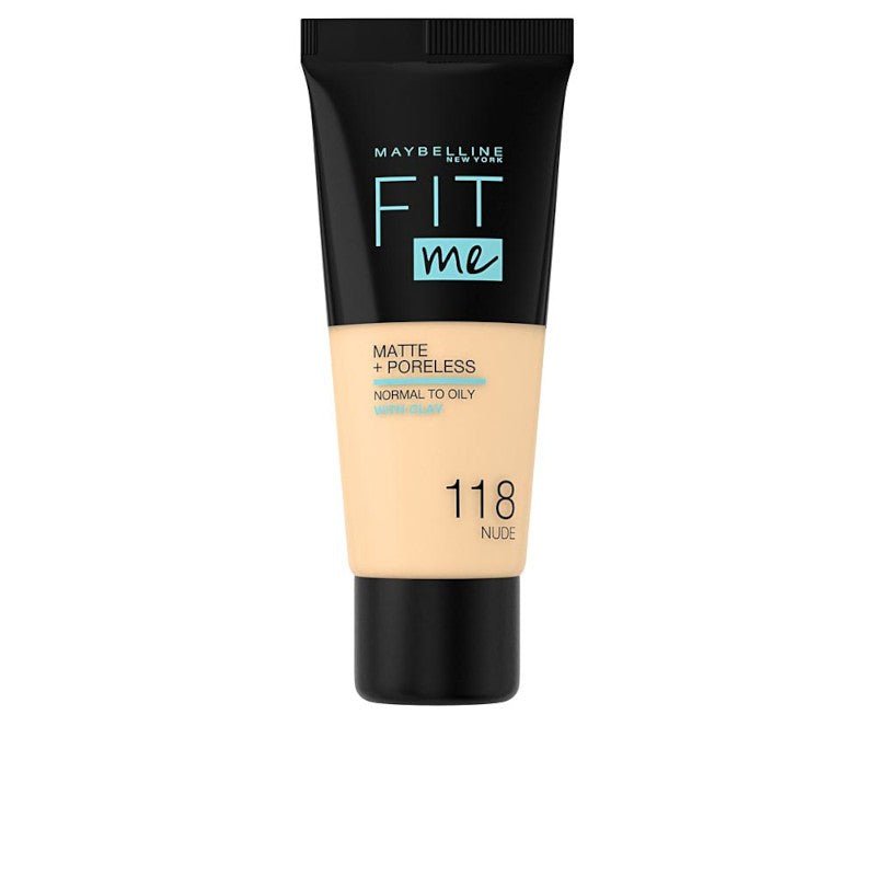 Maybelline Fit Me Matte+Poreless Foundation 118-Nude-1