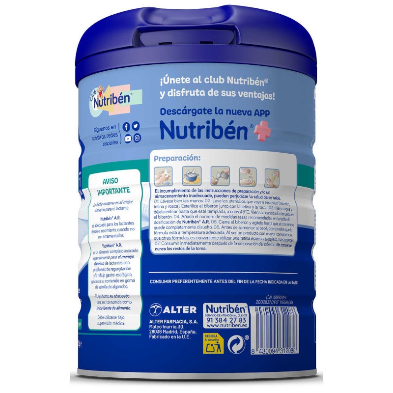 NUTRIBEN A.R. 800G-2