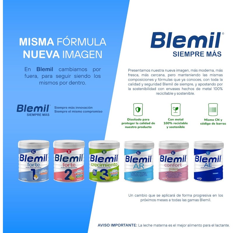 BLEMIL Plus AR de 0 a 6 meses 800gr-4