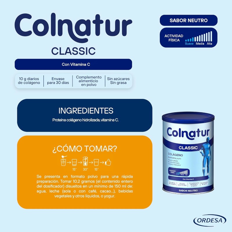 COLNATUR Classic Neutro Colágeno Soluble TRIPLO 3x306g-5