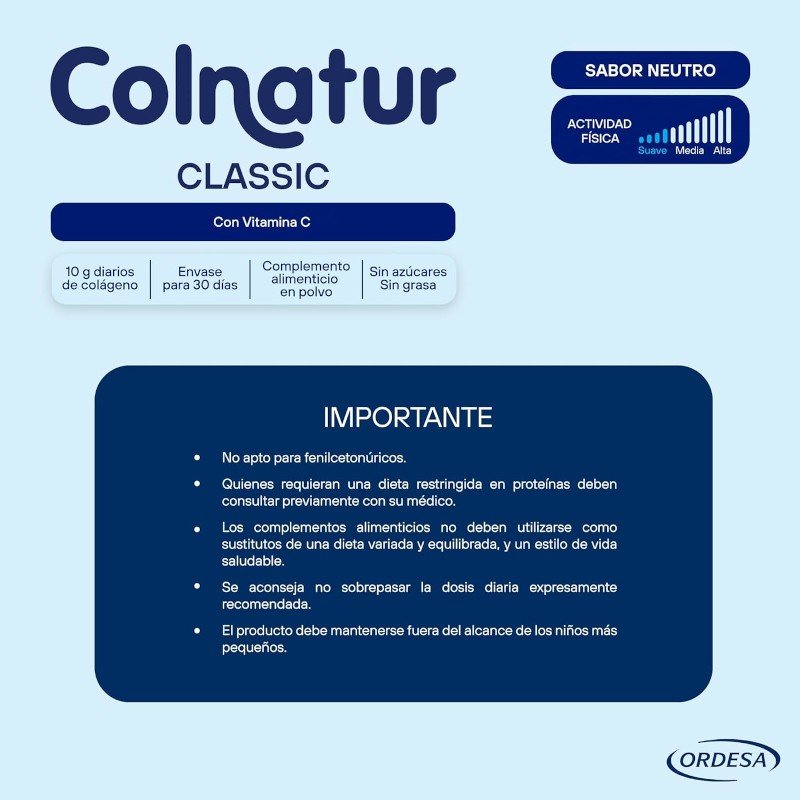 COLNATUR Classic Neutro Colágeno Soluble PACK 6x306g-6