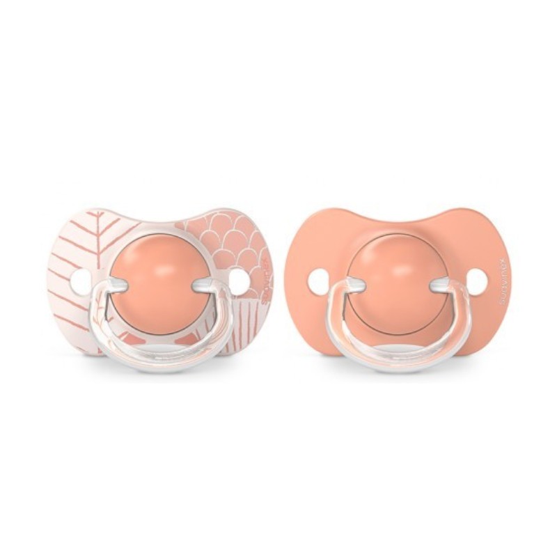 SUAVINEX Chupete SX Pro Tetina Fisiológica Silicona 18+ Meses 2 Unidades (Hoja Rosa)-3