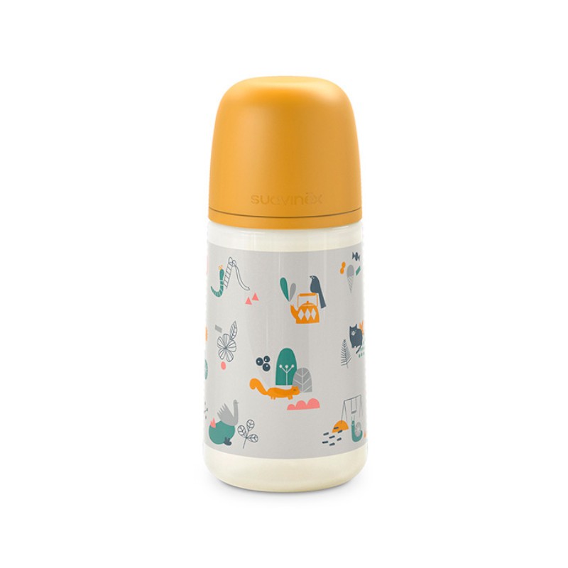 SUAVINEX Biberón 270ml Tetina Fisiológica SX Pro Flujo Medio (M) - Amarillo-1
