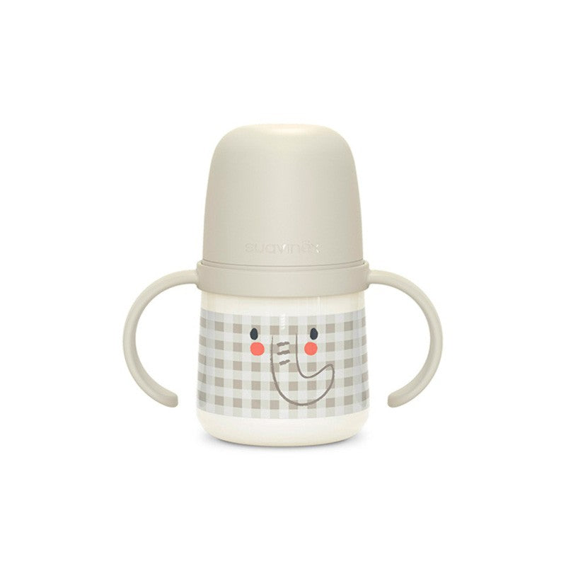 SUAVINEX Biberón Night & Day 150ml Antiderrame +4M (Beige)-1