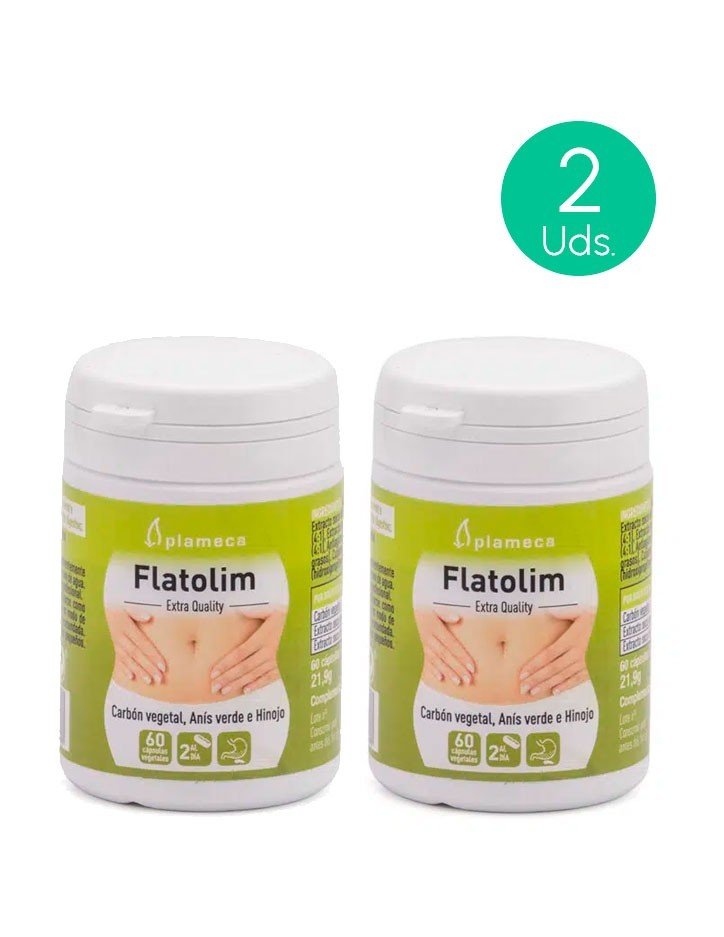 Pack 2 Plameca Flatolim 60 capsulas vegetales-1