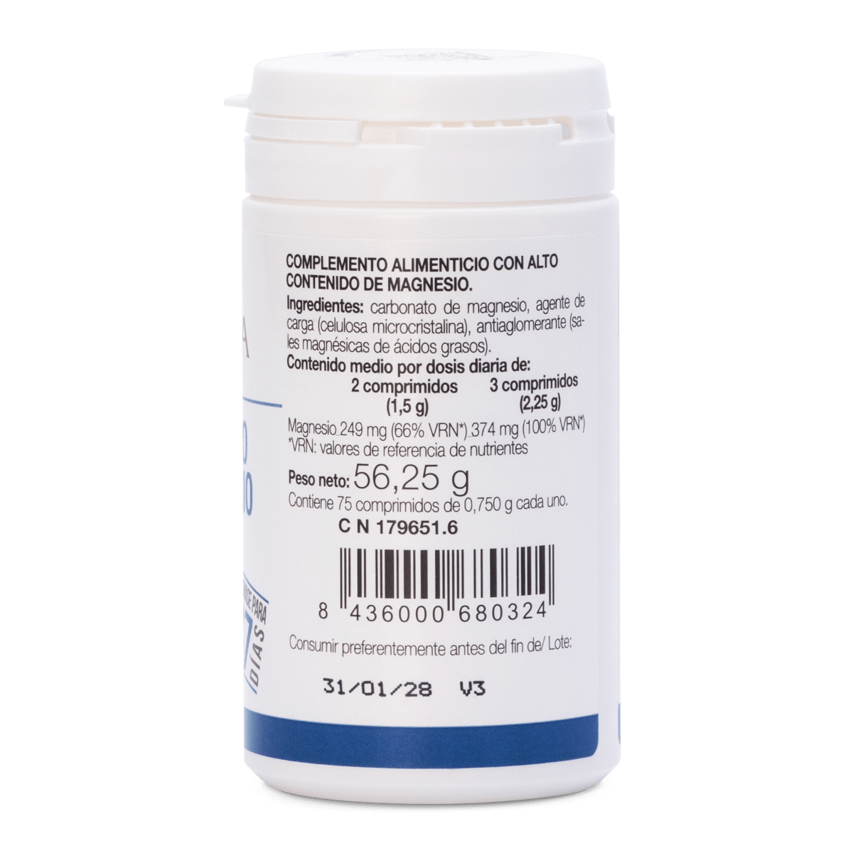 Ana María Lajusticia Carbonato Magnesio 75 Comprimidos