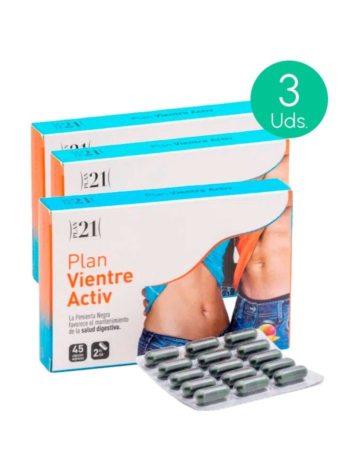 Pack 3 Plameca Plan Vientre Activ 45 capsulas vegetales-1