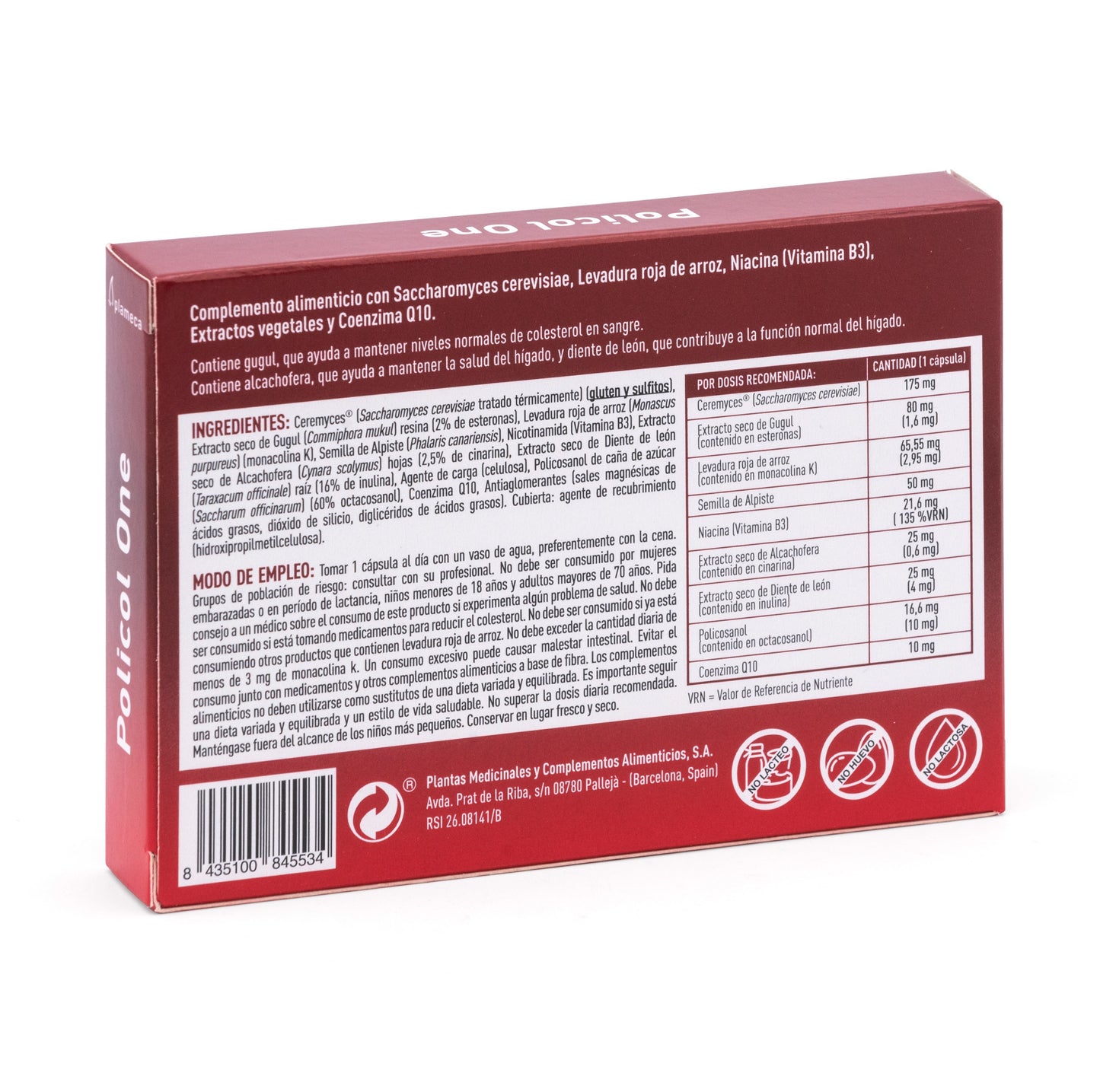 Plameca Policol One Fórmula Mejorada 30 cápsulas vegetales-3