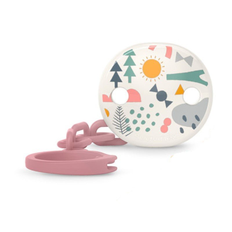 SUAVINEX Broche de Pinza Decorado Bosque Rosa 1 unidad-1