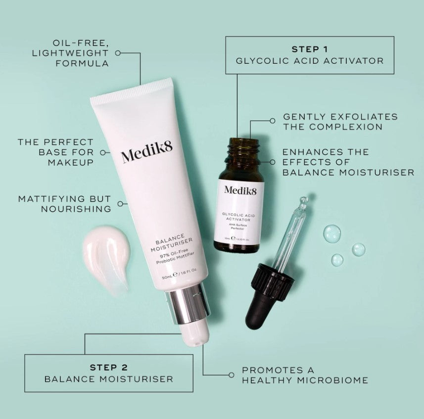 Medik8 Balance Moisturiser 50 ml & Glycolic Acid Activator 10 ml-3