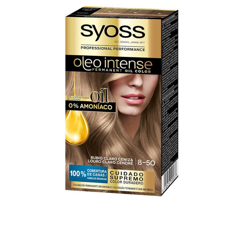Syoss Oleo Intense Tinte Sin Amoniaco 8.50-Rubio Ceniza 5 Pz-1