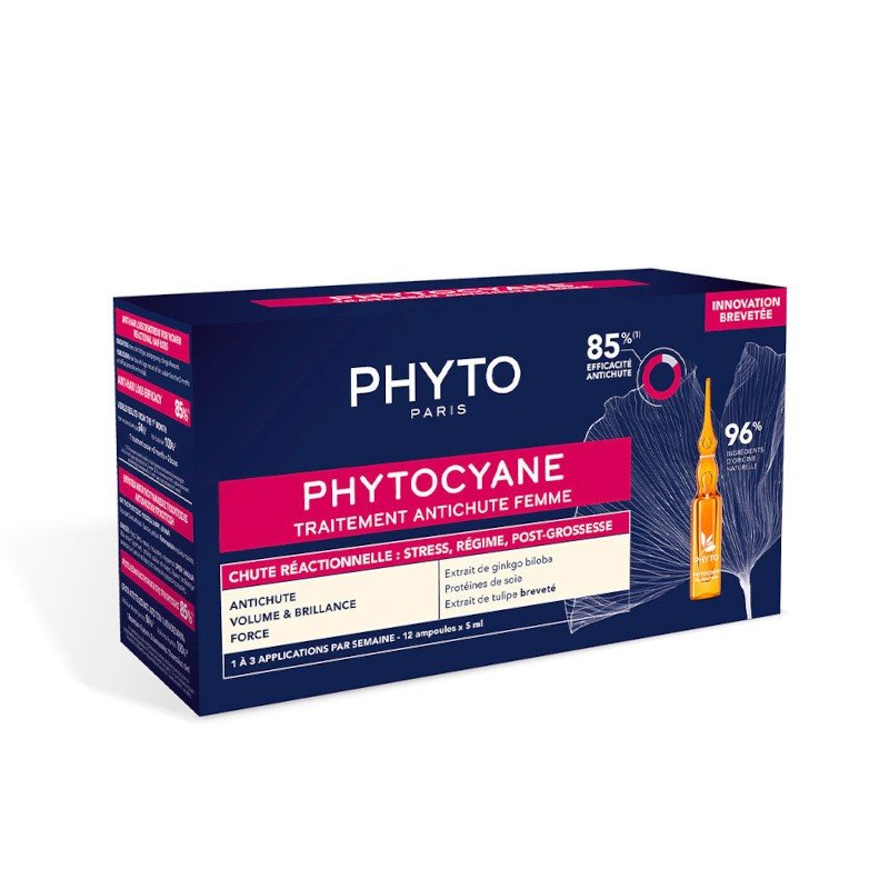 Phyto Phytocyane Tratamiento Anticaída Reacción Mujer 12 X 5 ml-1