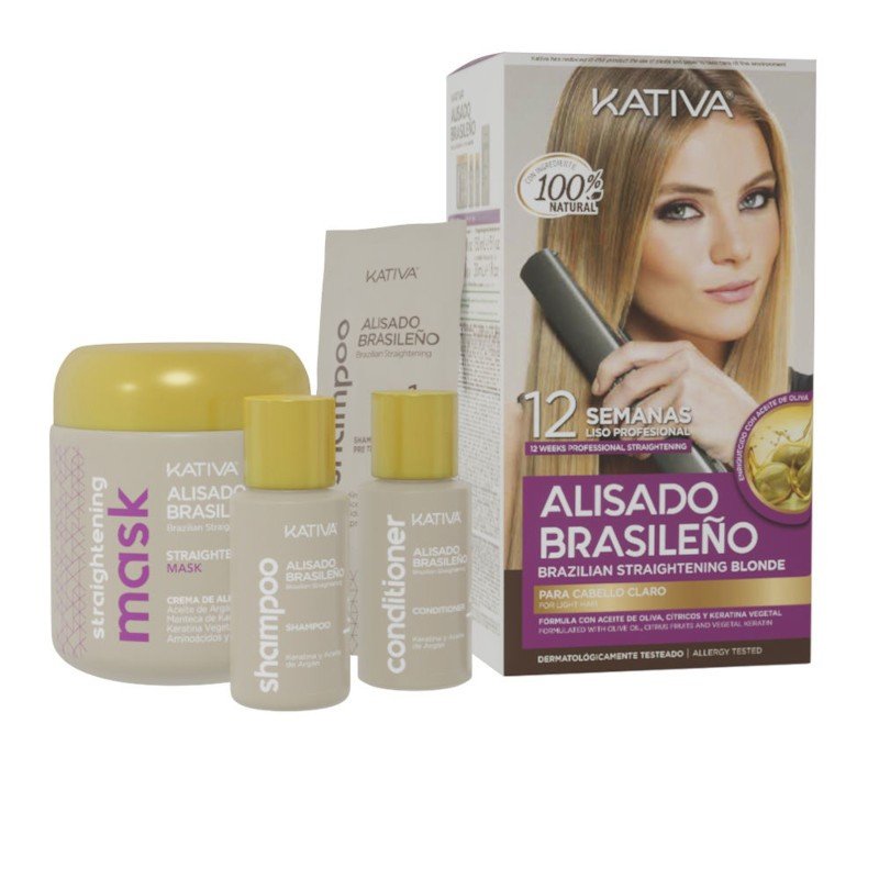 Kativa Profesional Alisado Brasileno Pro Blonde Lote 6 Pz-1