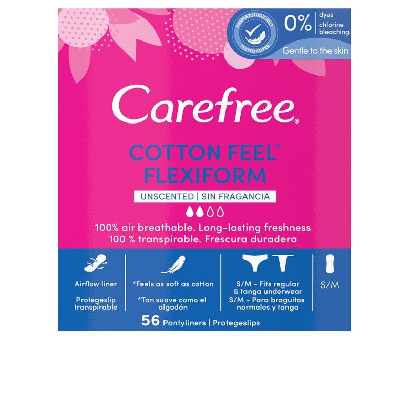 Carefree Flexiform Protector Cotton Sin Fragancia 56 U-1