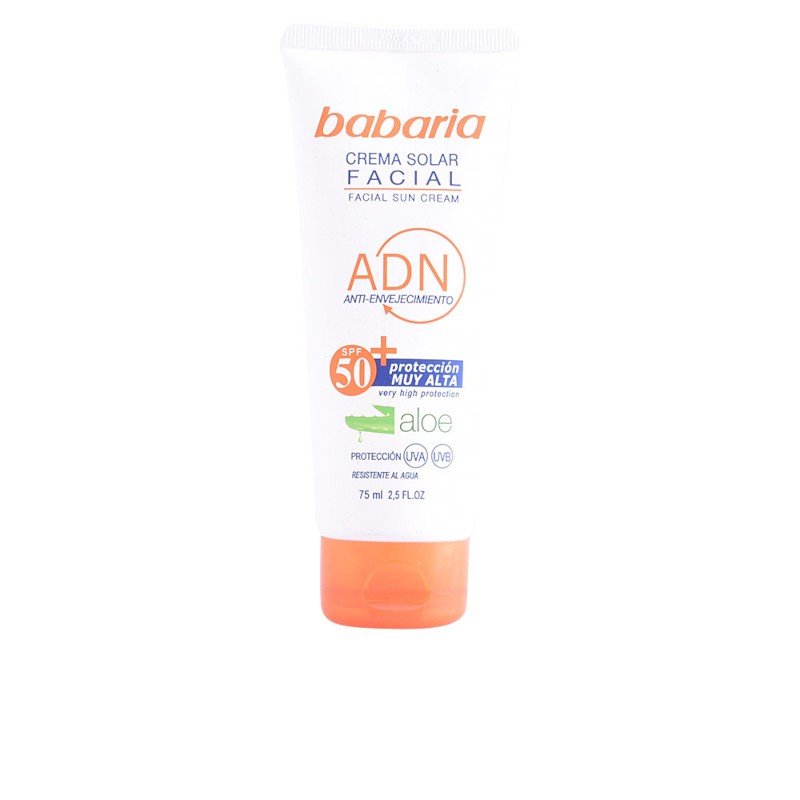 Babaria Solar Adn Crema Solar Facial Aloe Vera Spf50 75 ml-1
