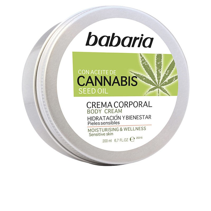 Babaria Cannabis Crema Corporal Hidratante Y Bienestar 200 ml-1