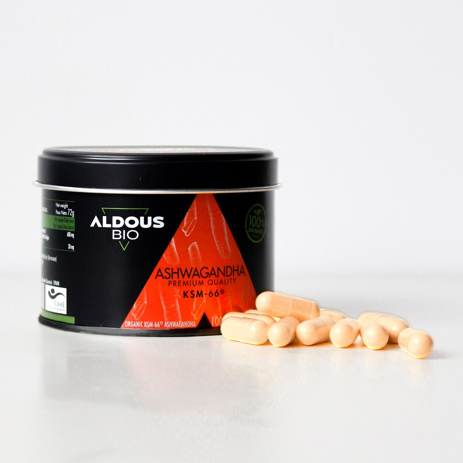Aldous Ashwagandha KSM-66 Ecológica 100% Pura-2