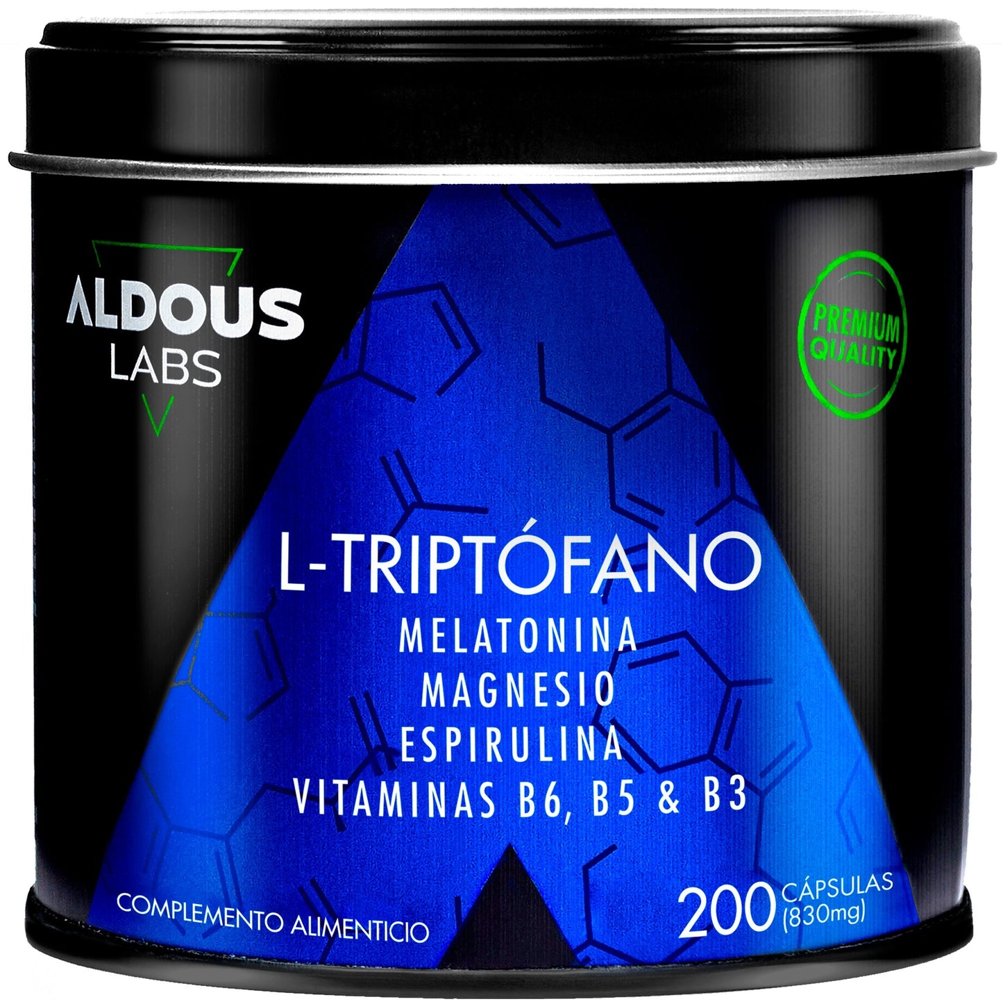 Aldous Triptófano con Melatonina, Magnesio, Espirulina Y Vitaminas-1