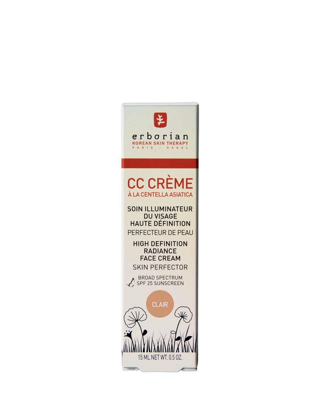 Erborian CC Cream Base Maquillaje Hidratante Tono Clair 15ml-2