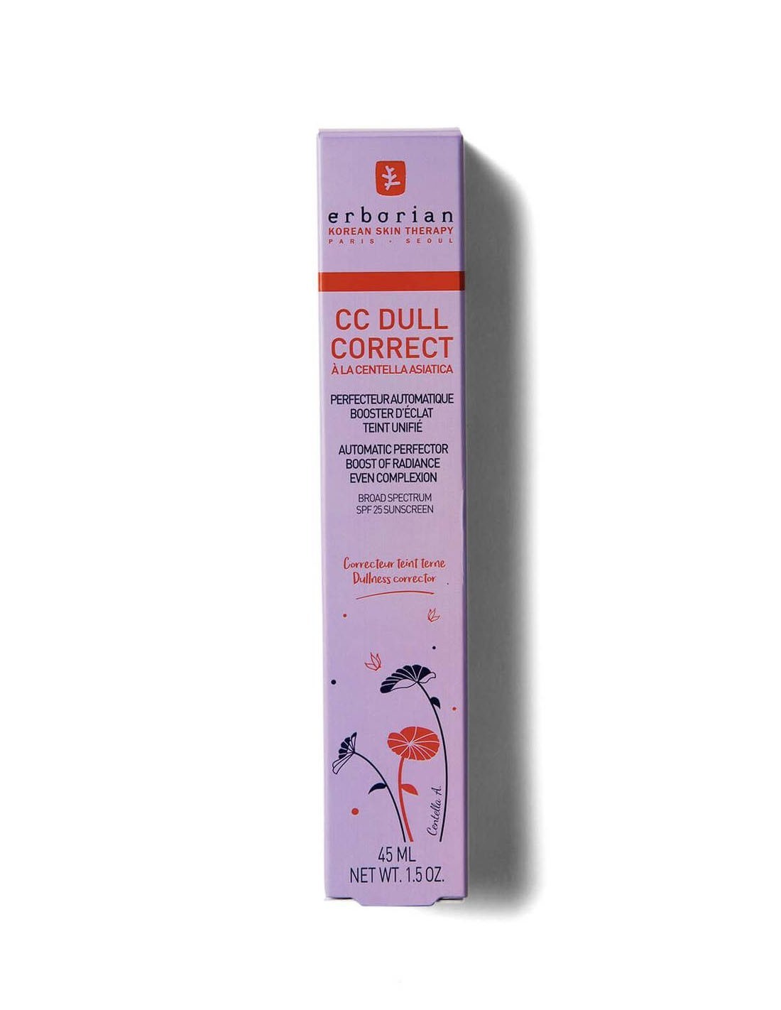 Erborian CC Dull Correct Corrector iluminador de tono violeta con PFS25-2