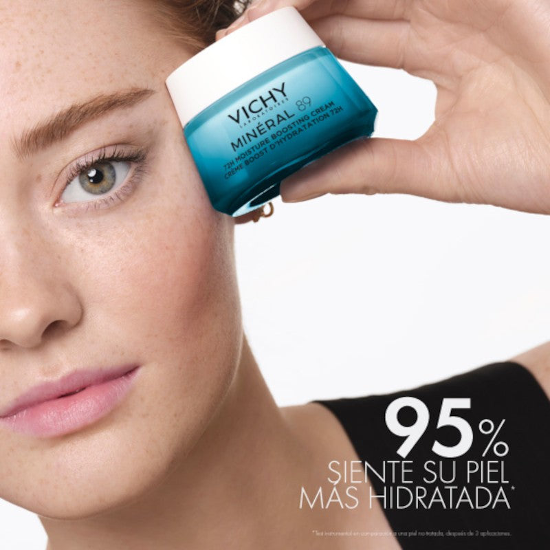 VICHY Minéral 89 Crema Potenciadora Hidratante 72H Ligera 50ml-8