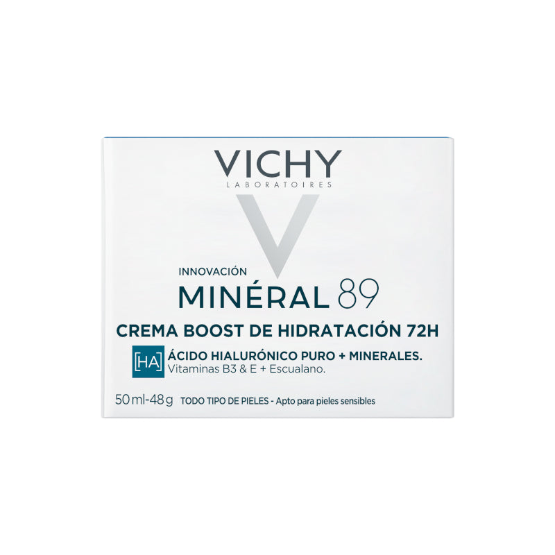 VICHY Minéral 89 Crema Potenciadora Hidratante 72H Ligera 50ml-4