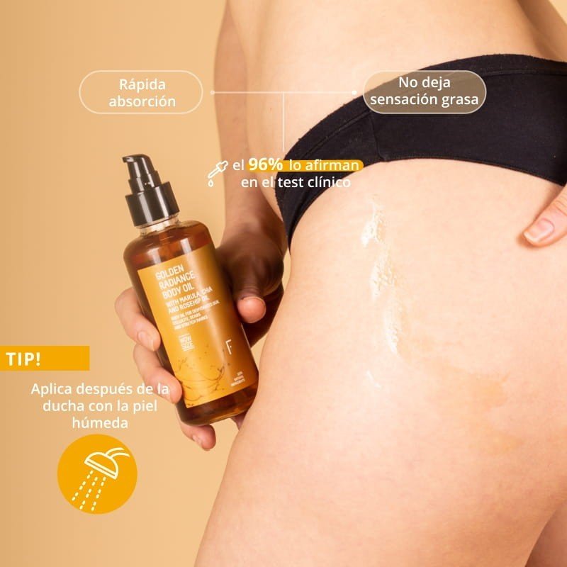 Freshly Cosmetics Golden Radiance Body Oil 100 ml-8