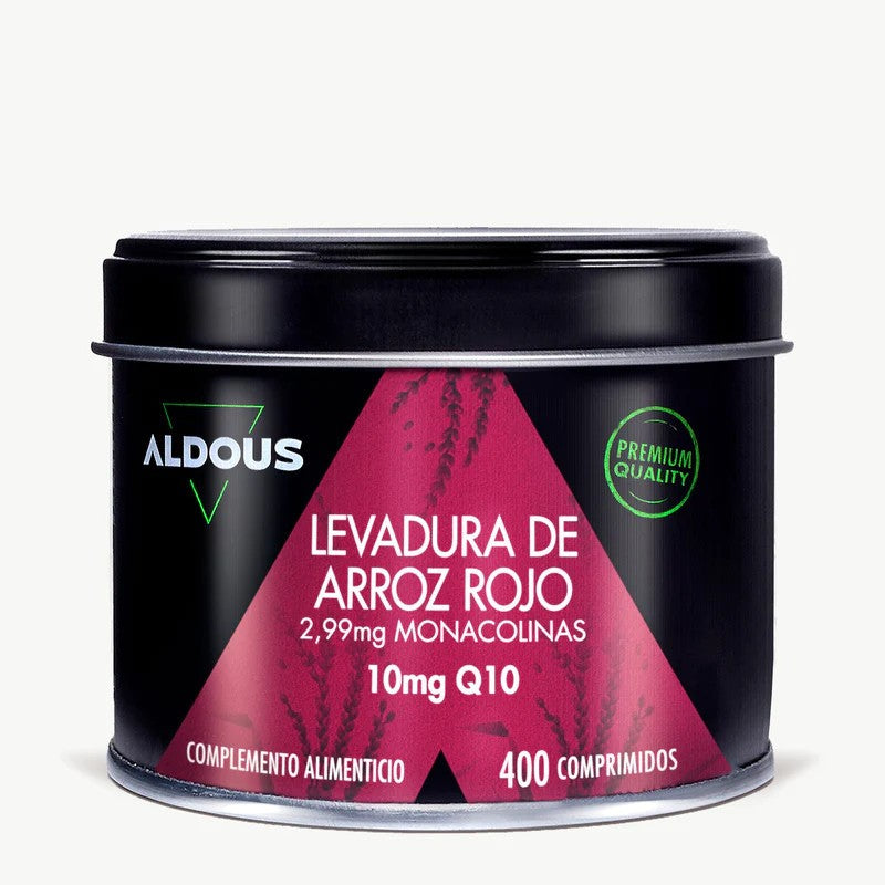 Aldous Bio Levadura de Arroz Rojo con Coenzima Q10 400 Comprimidos-1